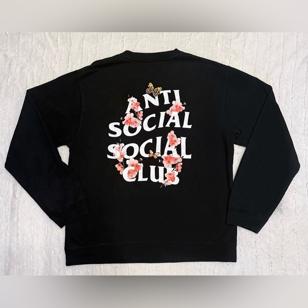 Anti Social Social Club ASSC Unisex Crewneck Kkoch Blossom Sweatshirt Large